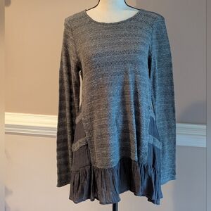 Altar'd State Gray Textured Tunic